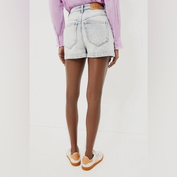 ISABEL MARANT Jovany Light Blue Denim Shorts 36 - Picture 2 of 7